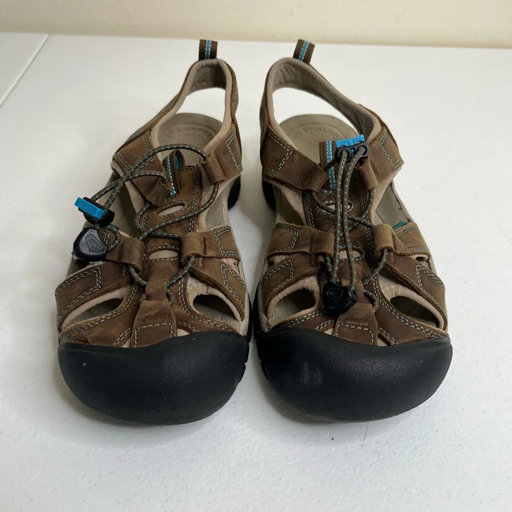 Keen Venice H2 Brown Aqua Sport Sandal Rugged Trail Water Hiking Women 9 Casual - Picture 2 of 12
